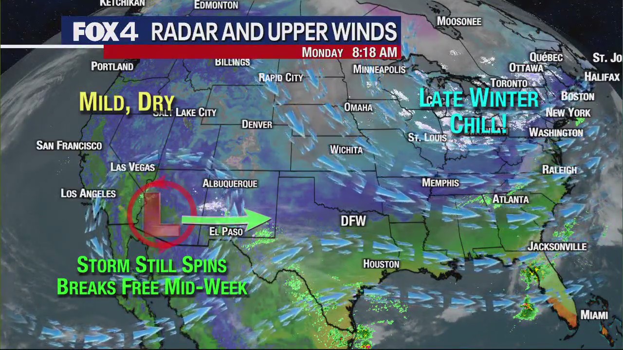 Dallas Weather: March 18 morning forecast