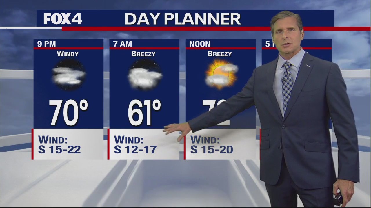 Dallas Weather: March 29 evening forecast