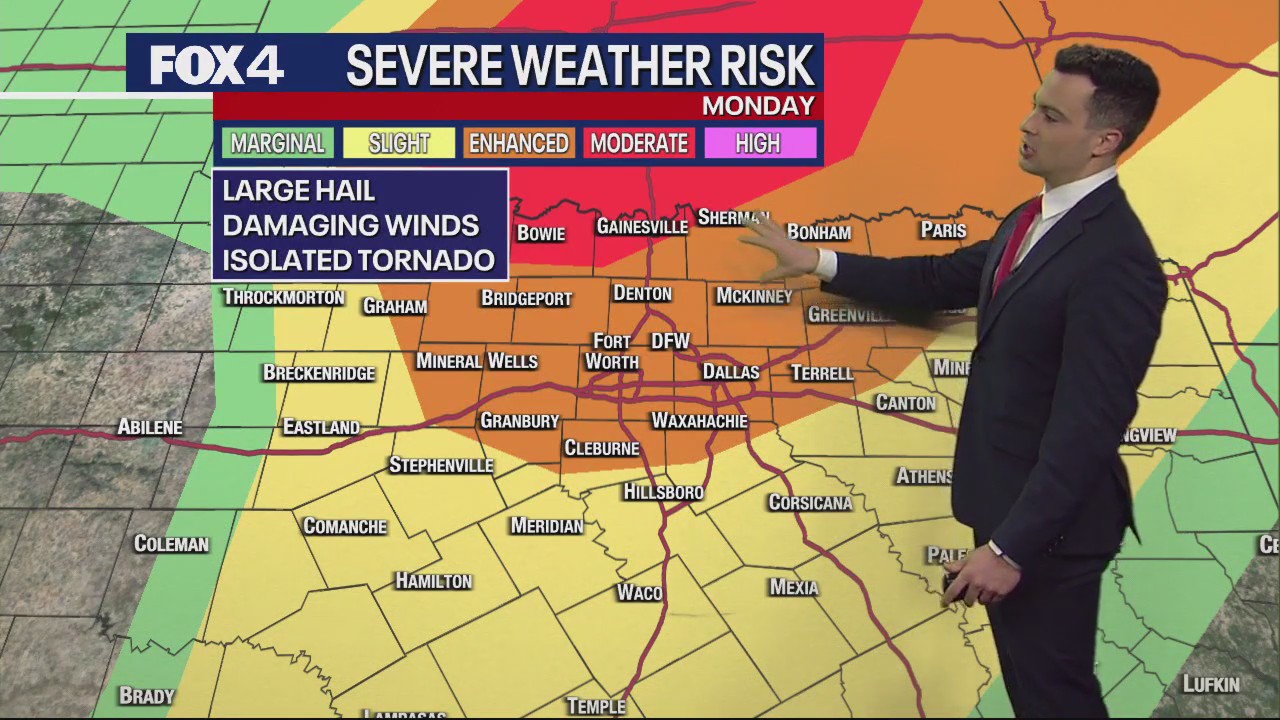 Dallas weather: April 1 afternoon forecast