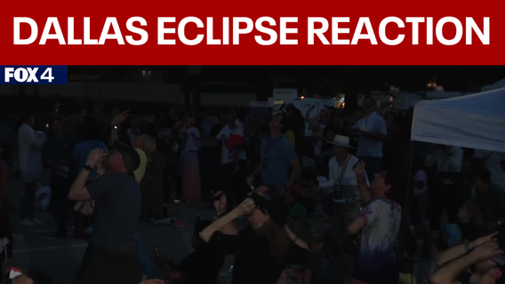 Solar Eclipse 2024: Downtown Dallas reacts to eclipse