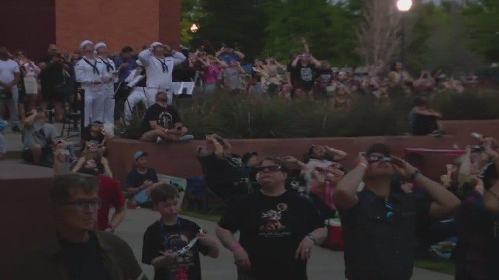 Fort Worth crowd watches solar eclipse at museum