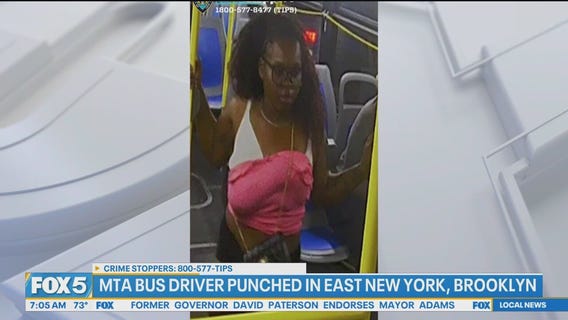 Woman punches MTA bus driver
