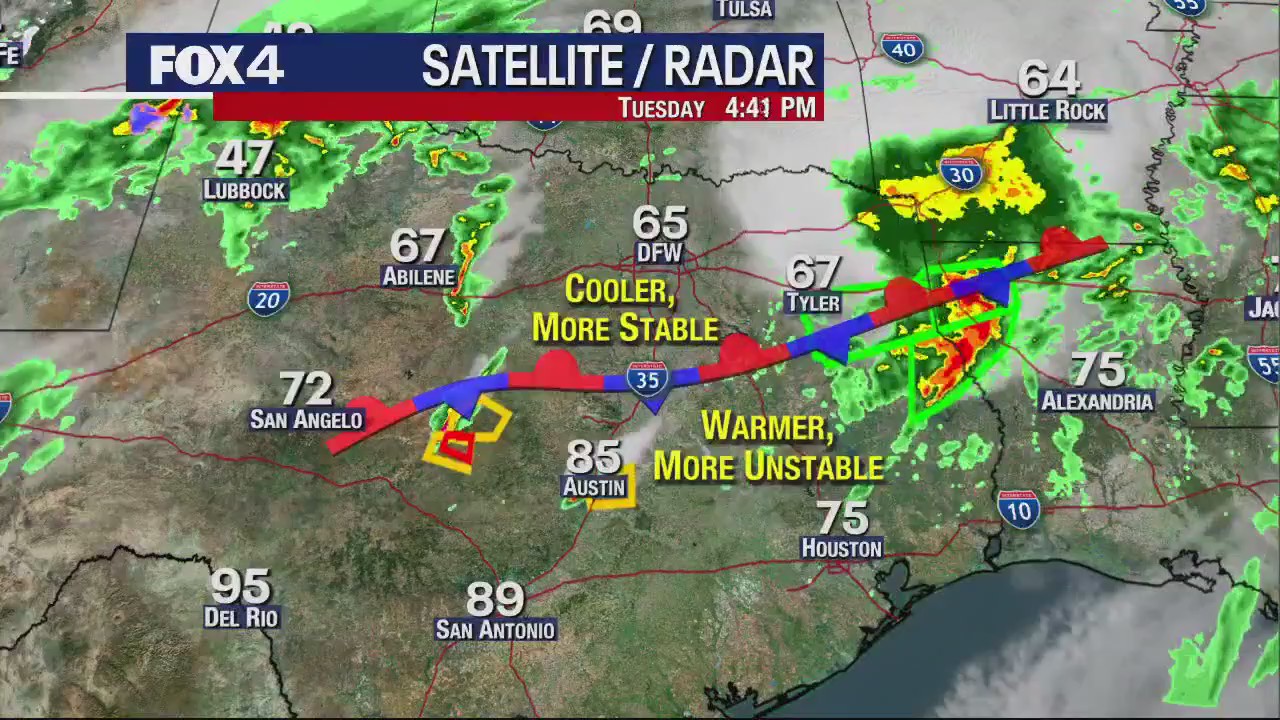 Dallas weather: April 9 evening forecast