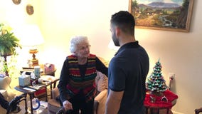 Houston Astros' Jose Altuve visits 100-year-old fan for her birthday