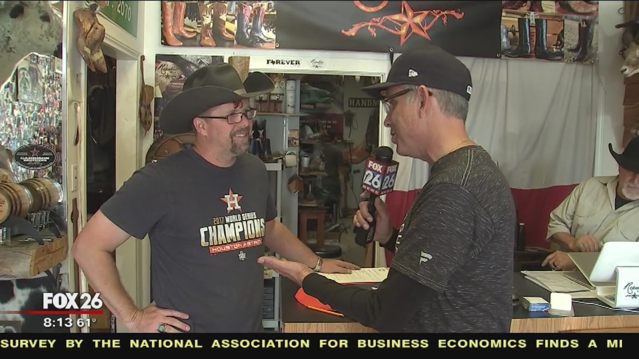 Customized Astros gear from Republic Boot Co.