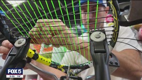 Long Islander strings rackets for US Open