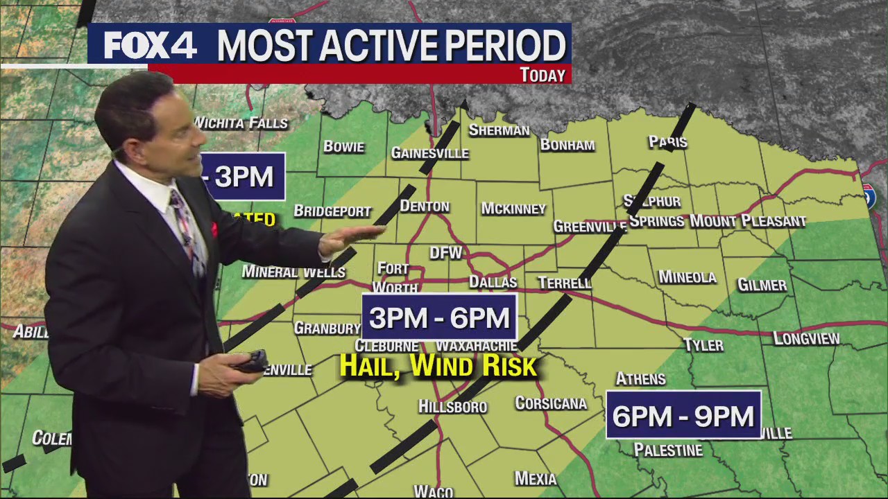 Dallas Weather: April 18 morning forecast