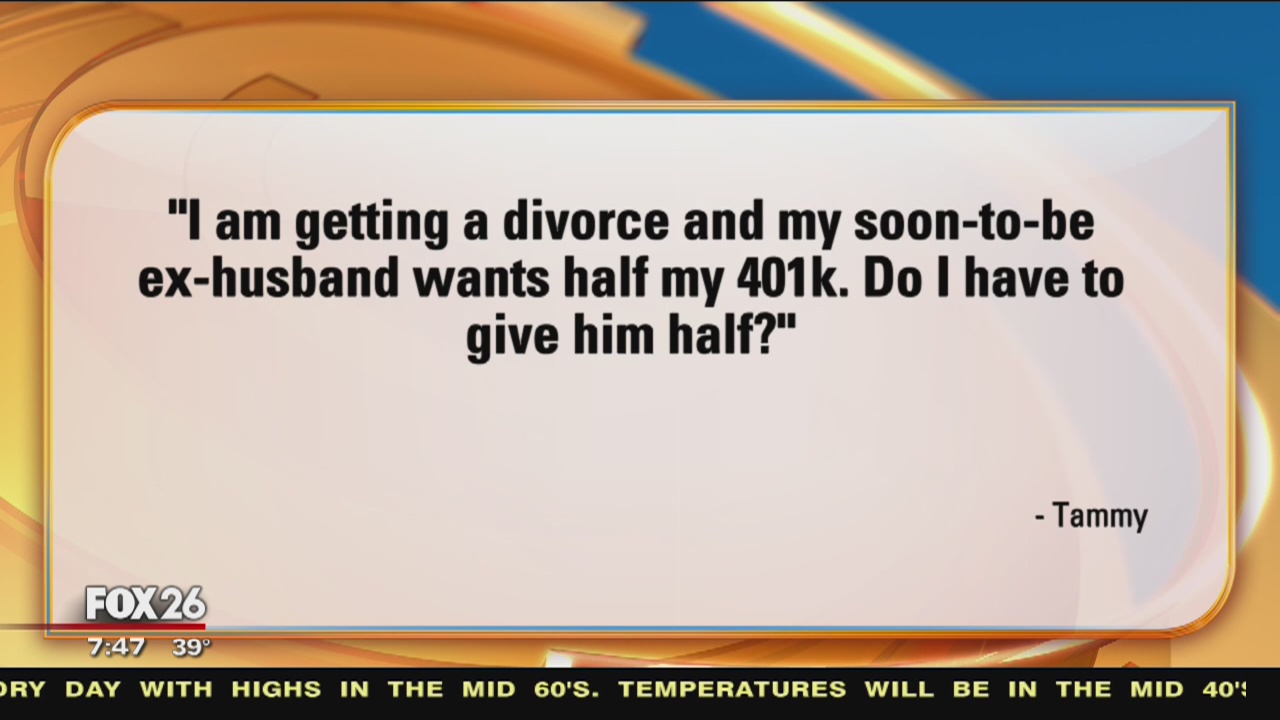 Your Legal Questions: Transferring custody and sharing 401K