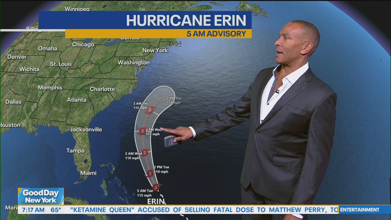 Hurricane Erin weather forecast