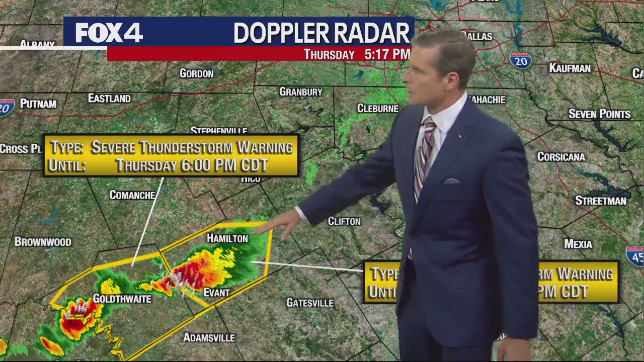 Dallas weather: April 18 evening forecast