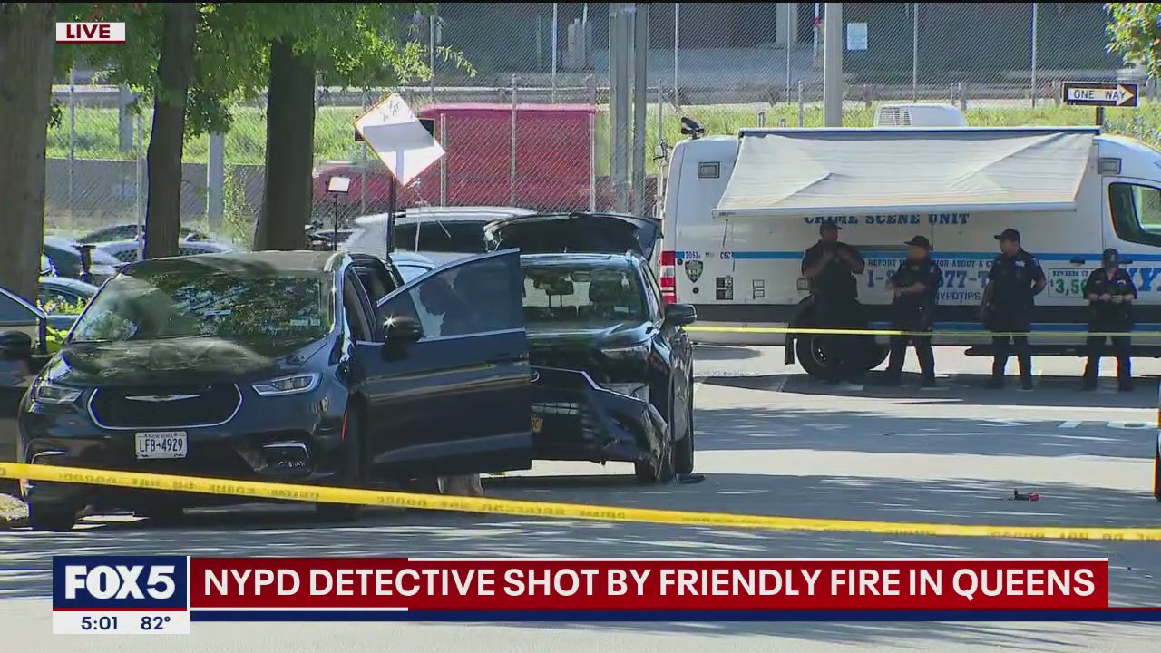 NYPD detective shot by friendly fire in Queens