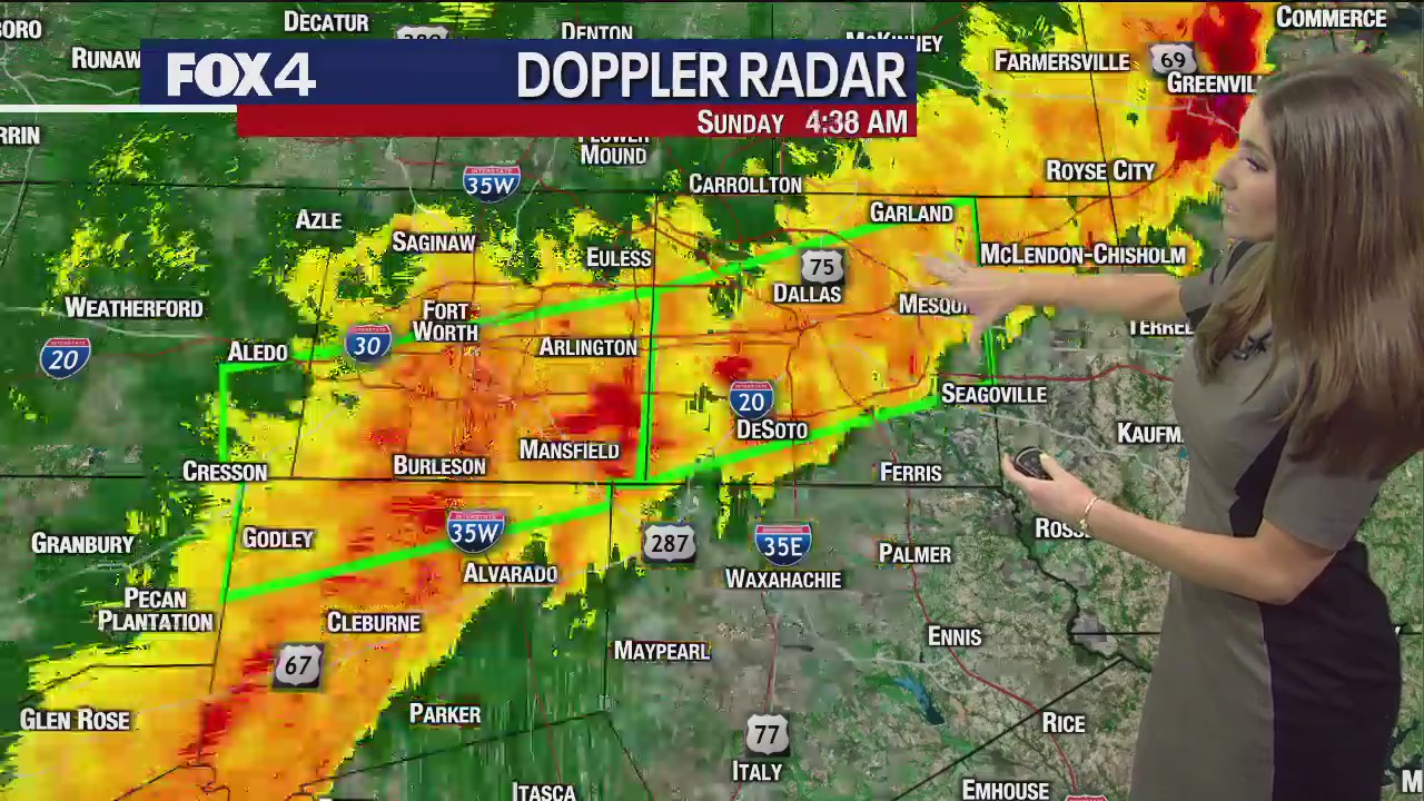 Dallas weather: April 28 - 5 am Update