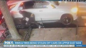 Thieves stealing rims, tires from cars on the Upper East Side