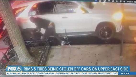 Thieves stealing rims, tires from cars on the Upper East Side