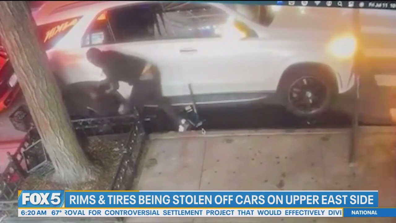 Thieves stealing rims, tires from cars on the Upper East Side