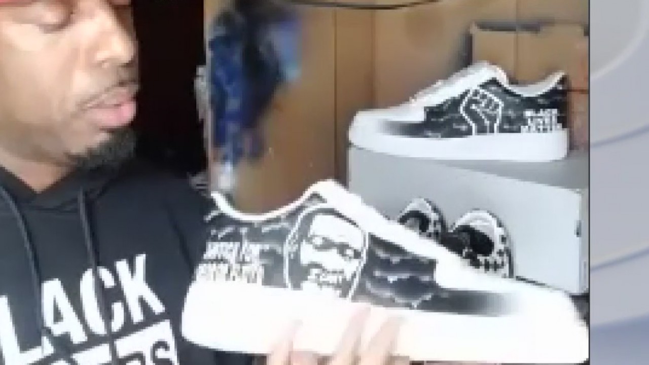 Houston shoe artist created George Floyd design for protests