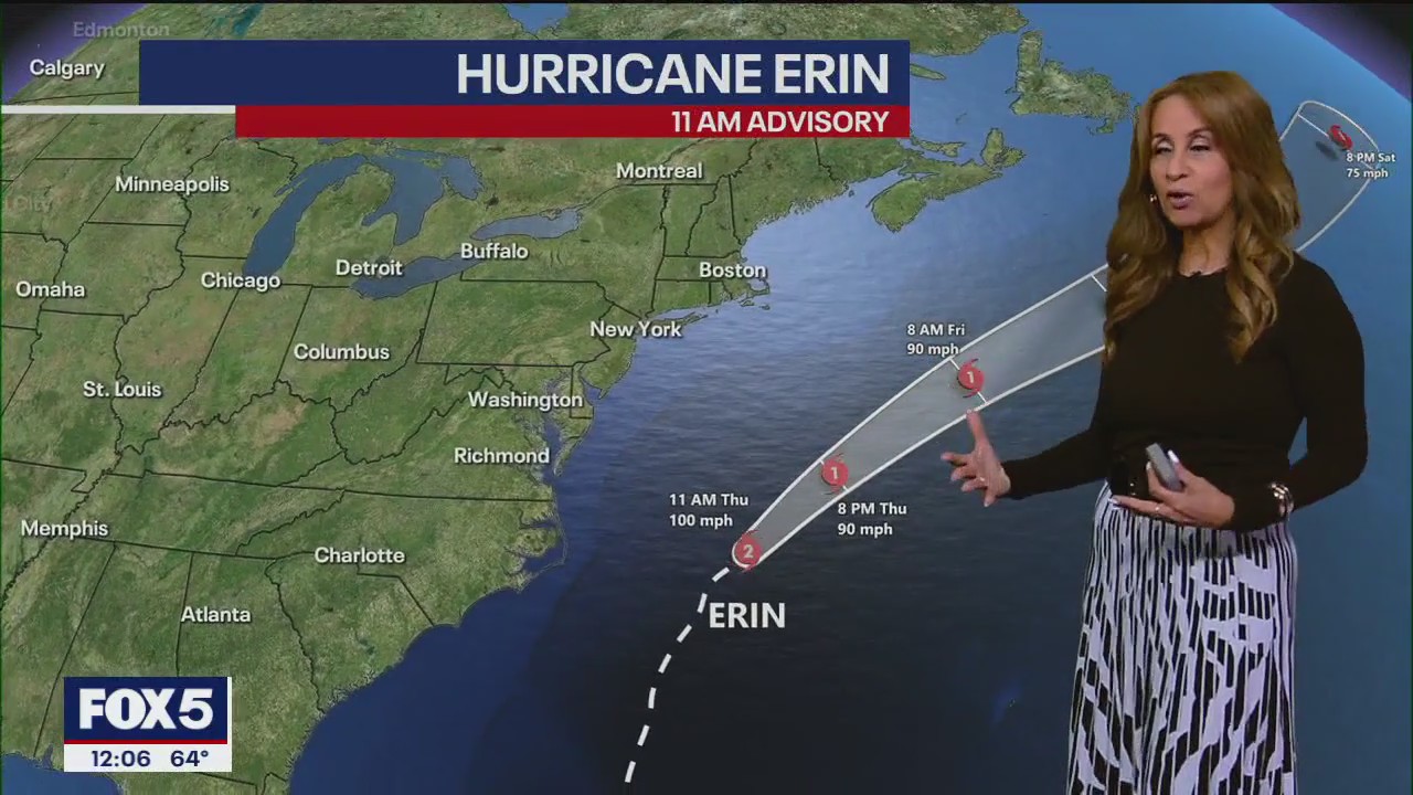 Tracking hurricane Erin: Coastal flood advisory on Long Island