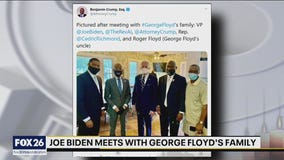 Fmr. VP Joe Biden meets with family of George Floyd