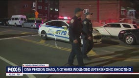1 dead, 4 others wounded after Bronx shooting
