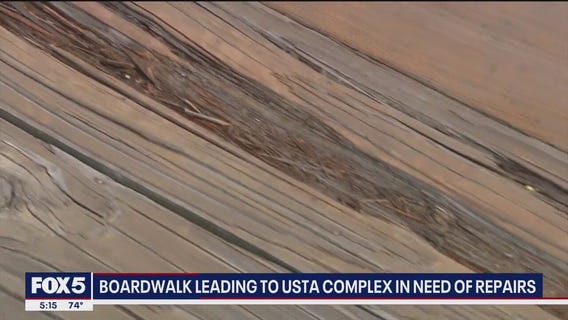 Boardwalk leading to USTA complex in need of repairs, transit issues arise