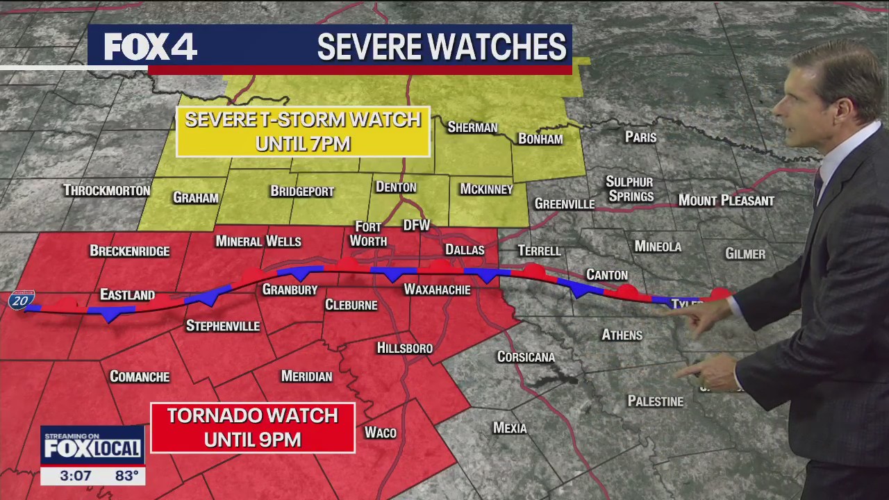 Dallas weather: May 9 - 3 p.m. Update