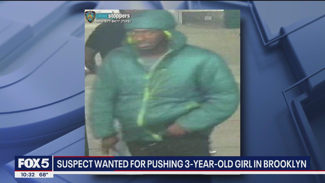 Police search for man accused of pushing 3-year-old girl in Brooklyn