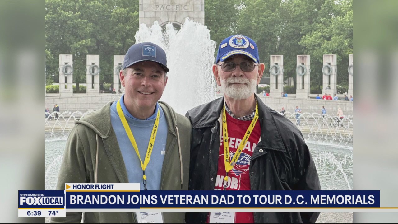 Brandon joins veteran dad on Honor Flight | FOX 4 Dallas-Fort Worth