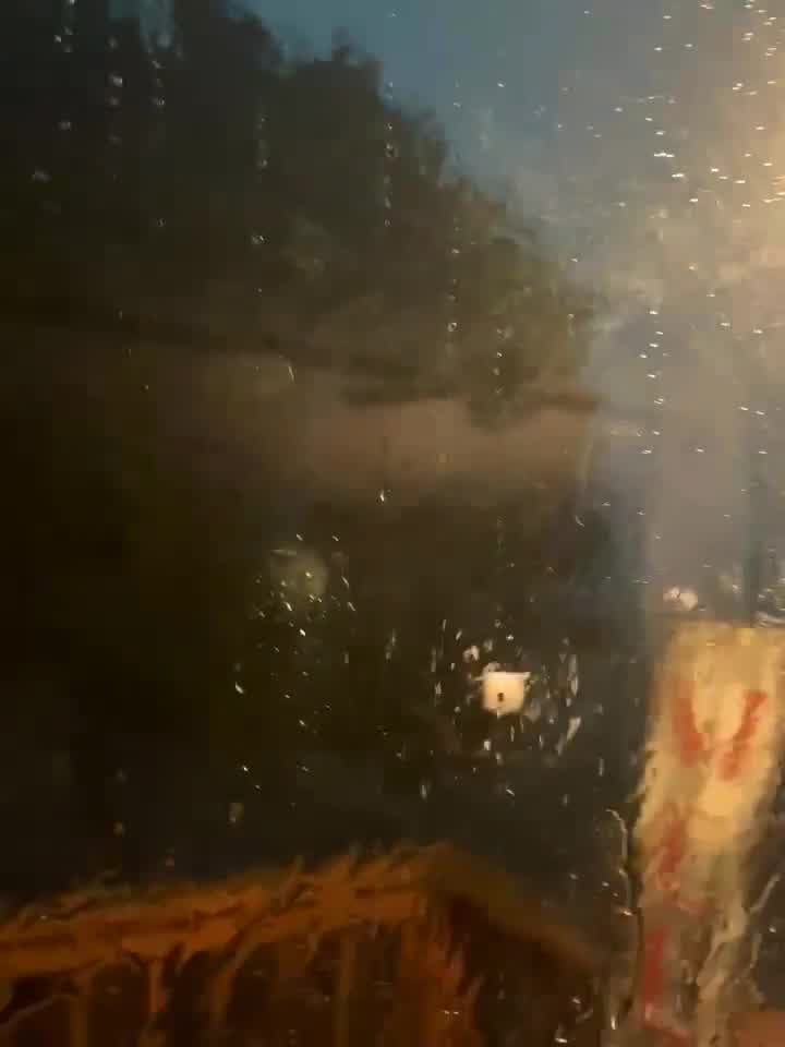 Strong wind tears Talty, Texas tree