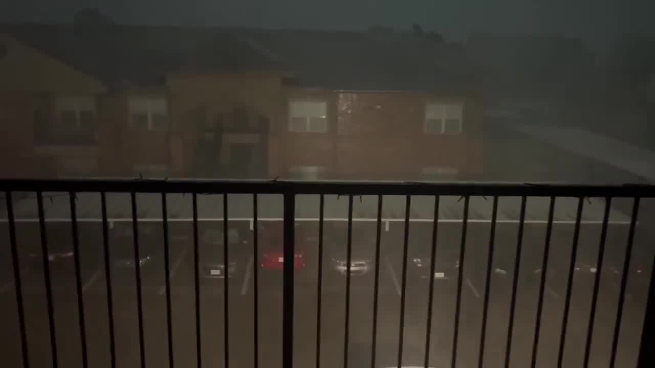 Swirling rain in Mesquite