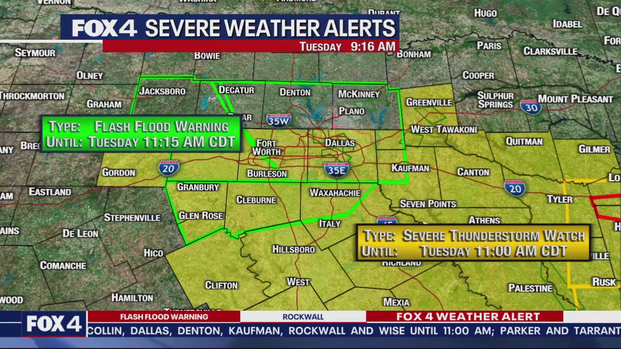 Dallas weather: May 28 forecast - 9:30 a.m. Update