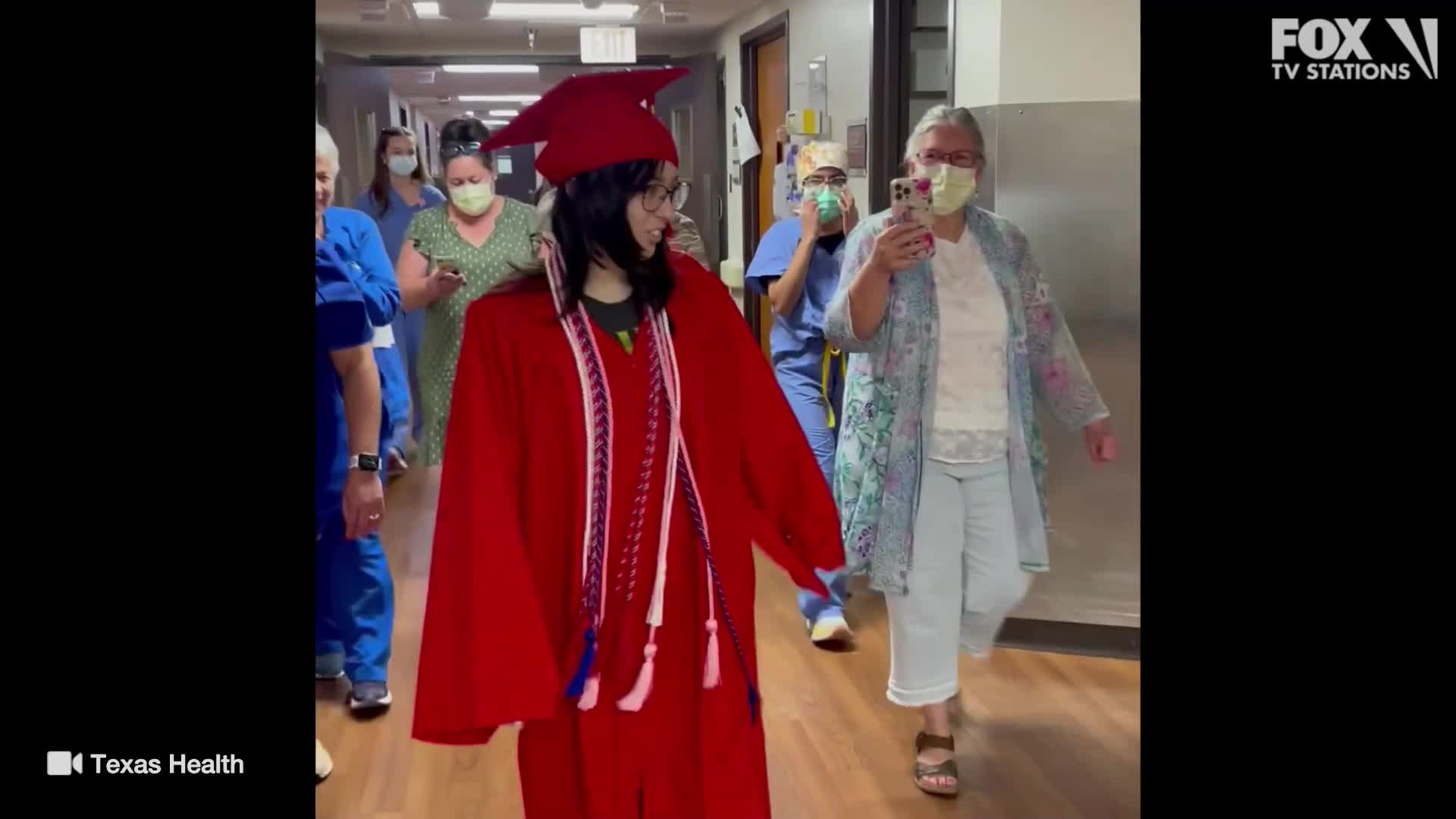 Denton cancer patient surprised with grad ceremony