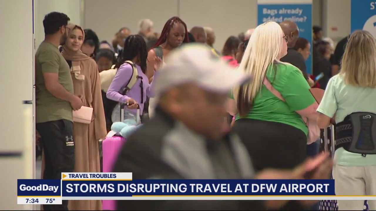 Storms cause flight disruptions at DFW Airport