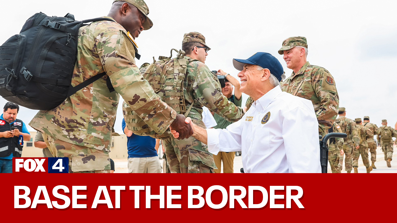 RAW: Gov. Abbott opens base at the border
