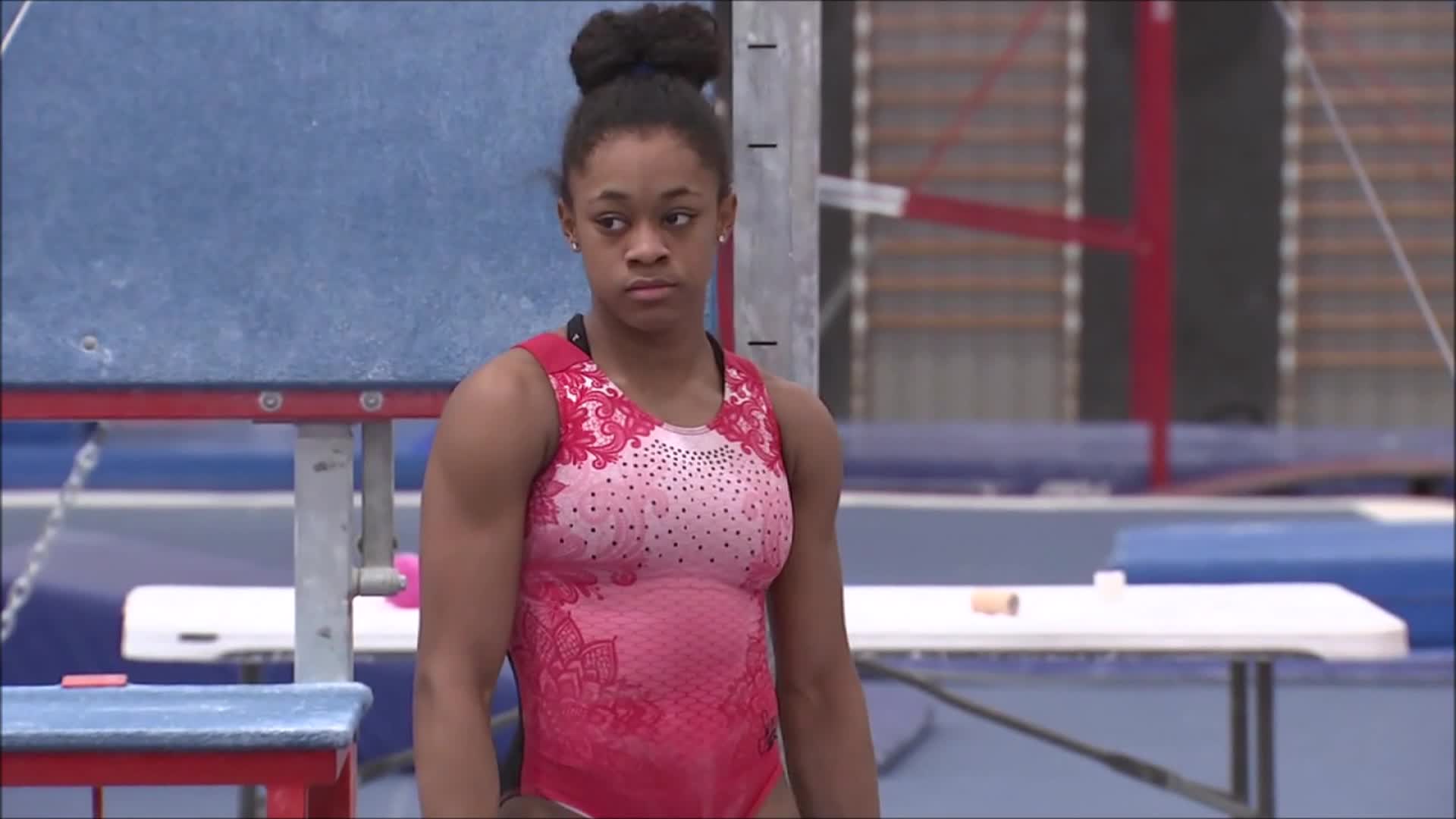 Gymnast Amari Drayton, family a formidable team