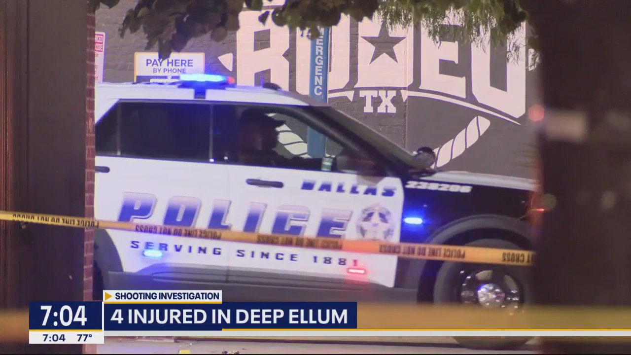 Argument leads to gunfire, 4 injured in Deep Ellum