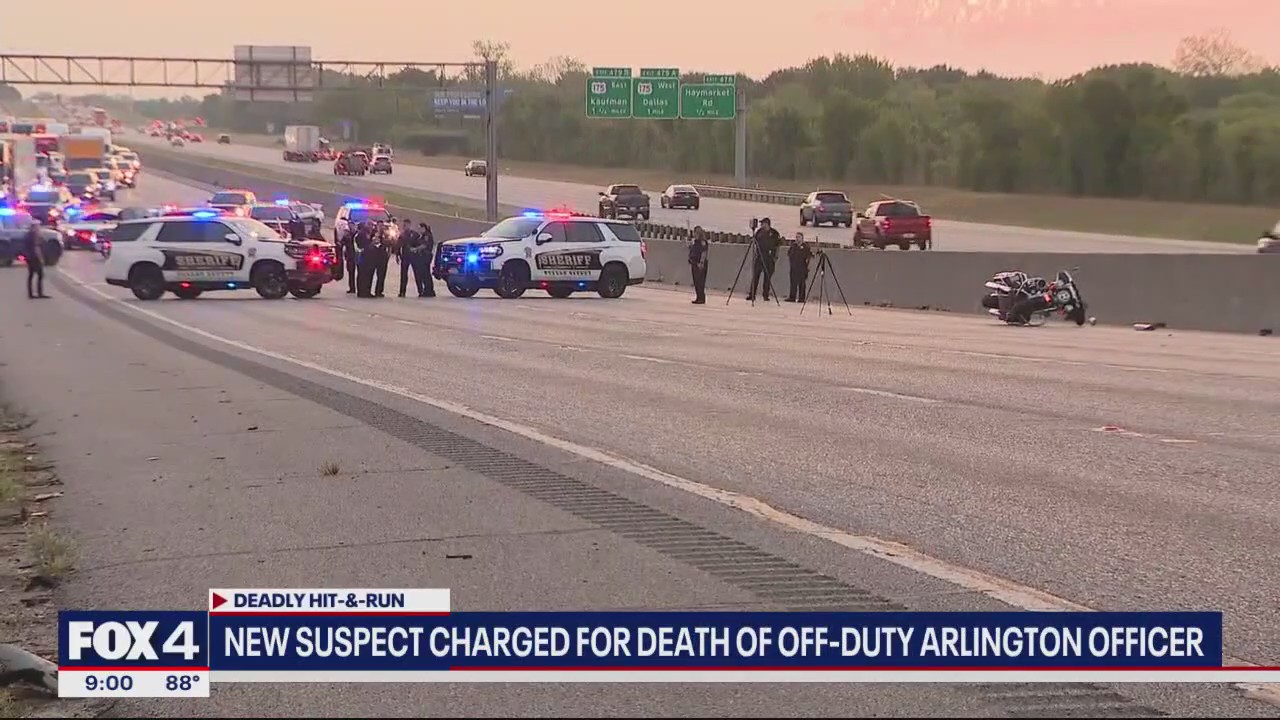 New suspect charged in Arlington officer's death