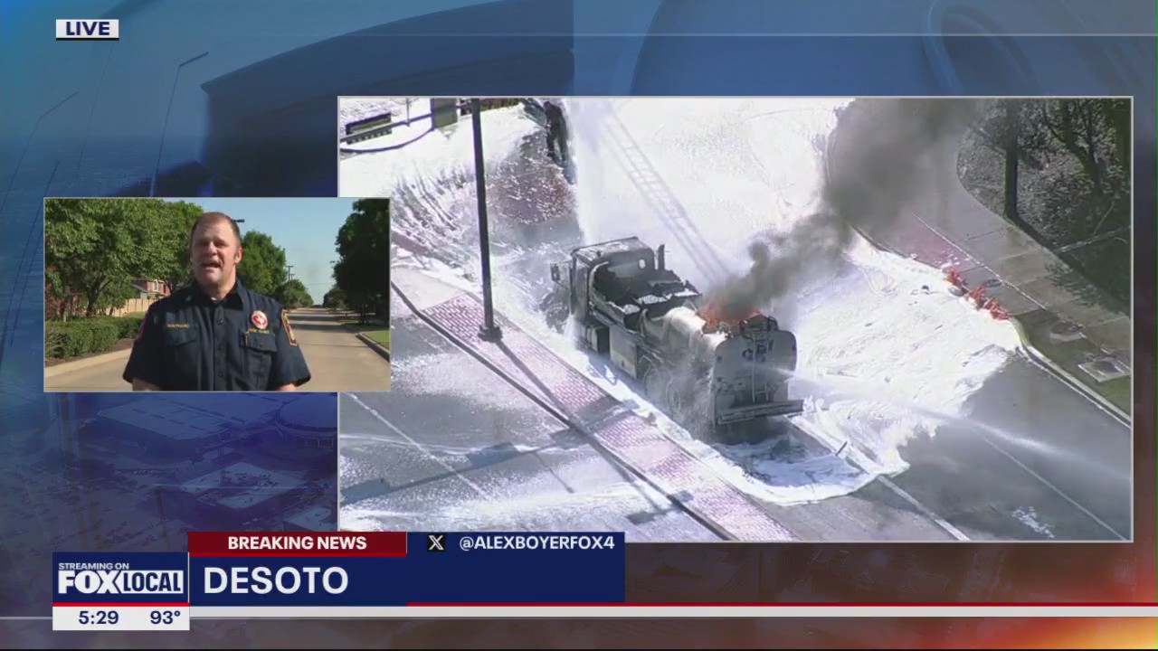 DeSoto fire chief gives update on truck fire