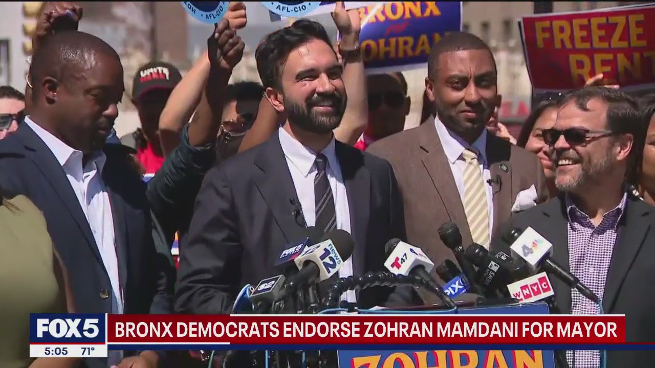 Bronx Democrats endorse Mamdani for NYC mayor