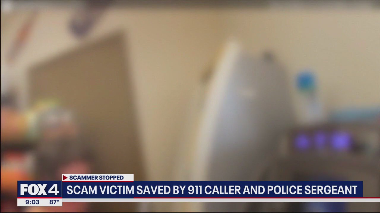 Officer confronts scammer targeting elderly woman