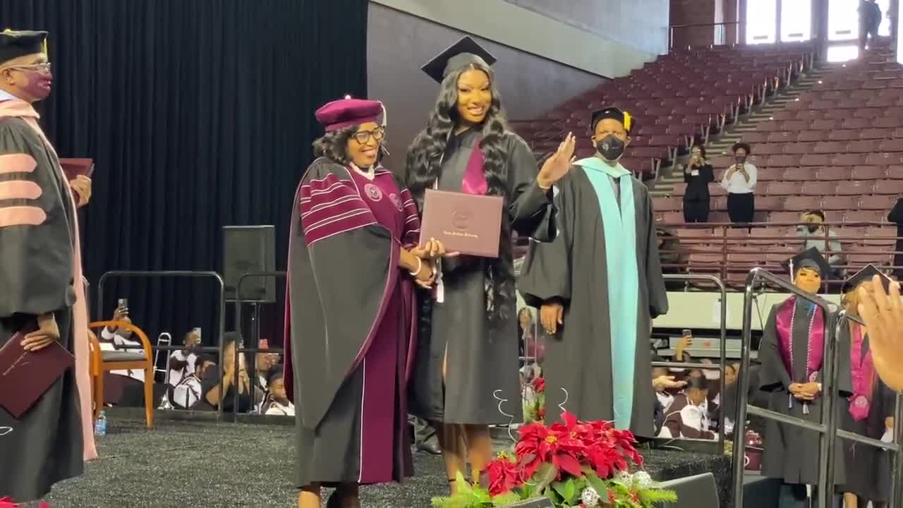 WATCH: Megan Thee Stallion graduates from TSU