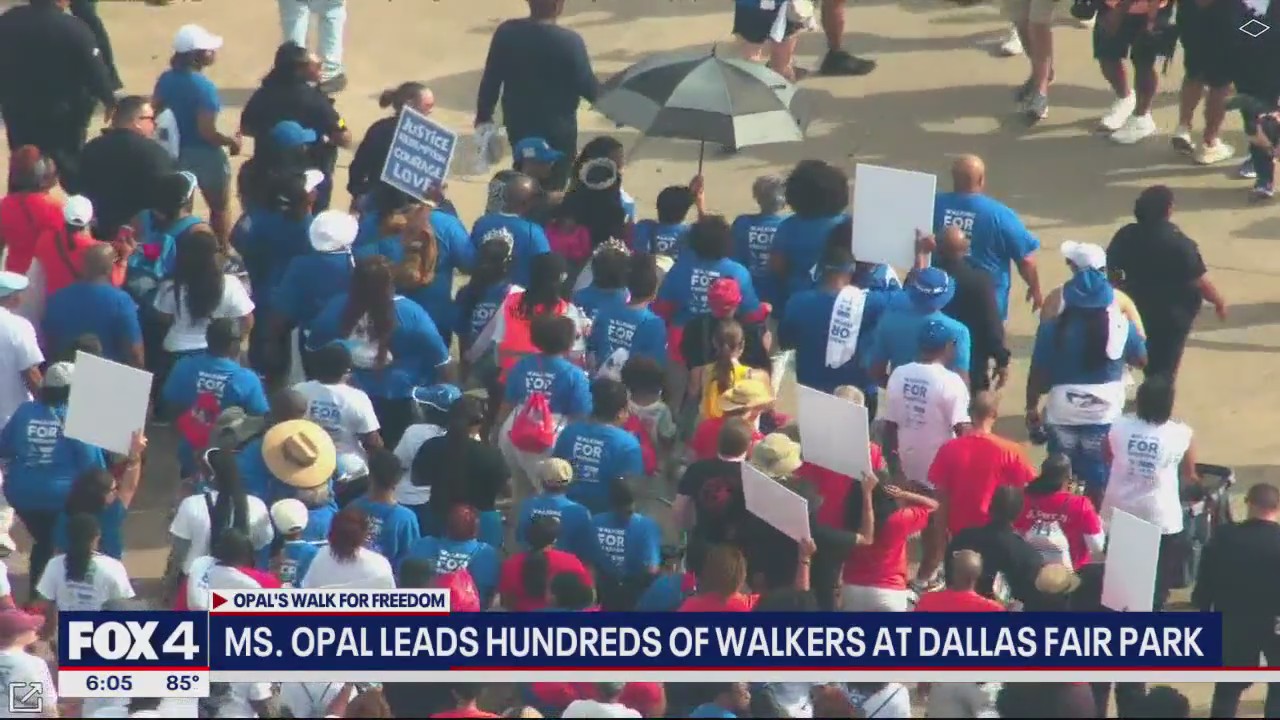 Hundreds attend Opal Lee's Walk for Freedom
