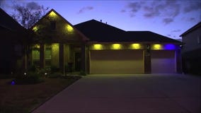 League City house lit up in support of Ukraine