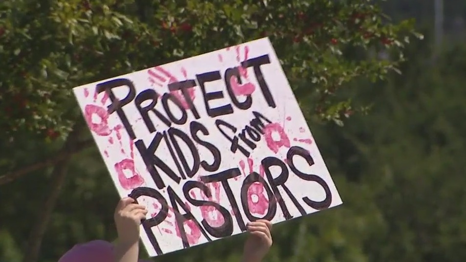 Protest held outside Gateway Church