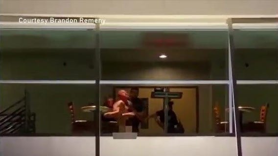 Naked man fights police in League City church