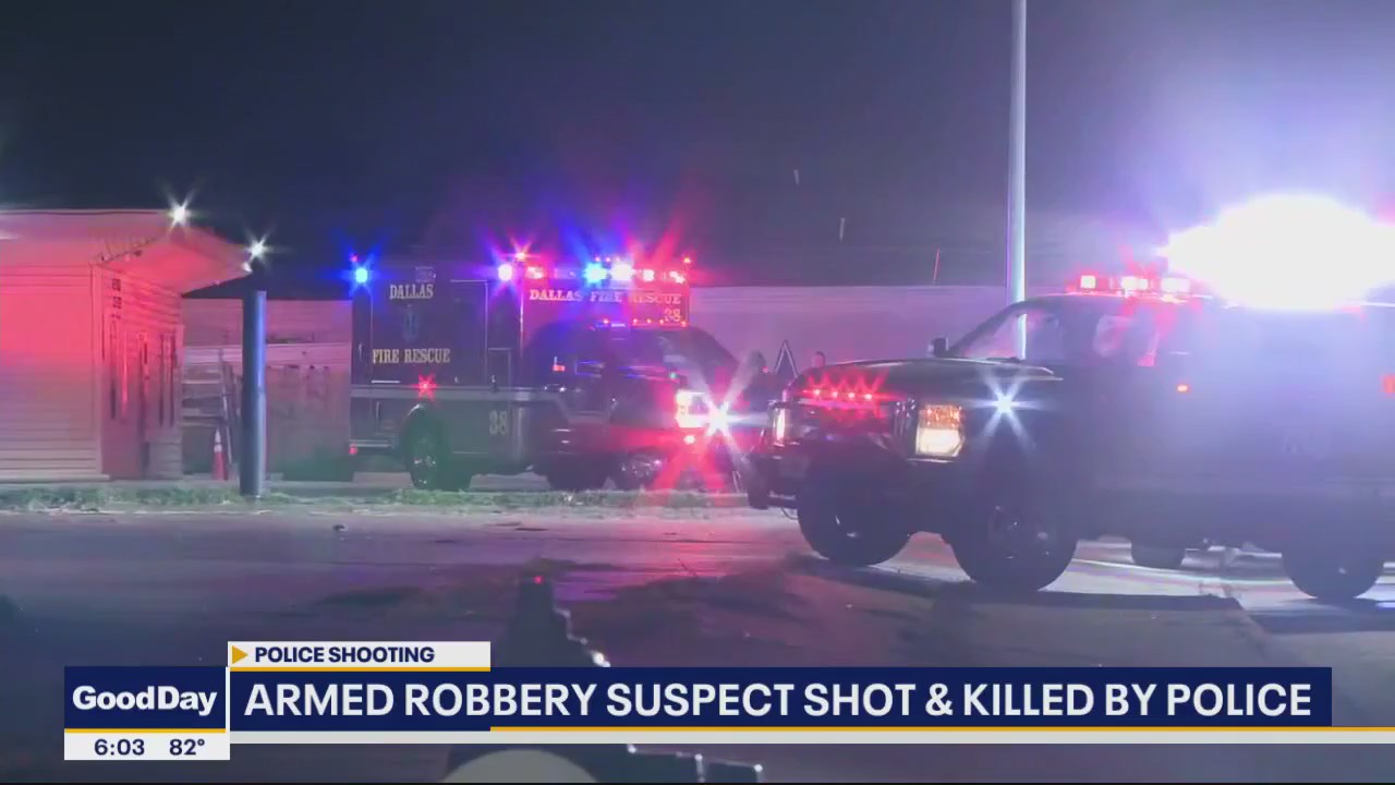 Dallas police shoot, kill armed robbery suspect