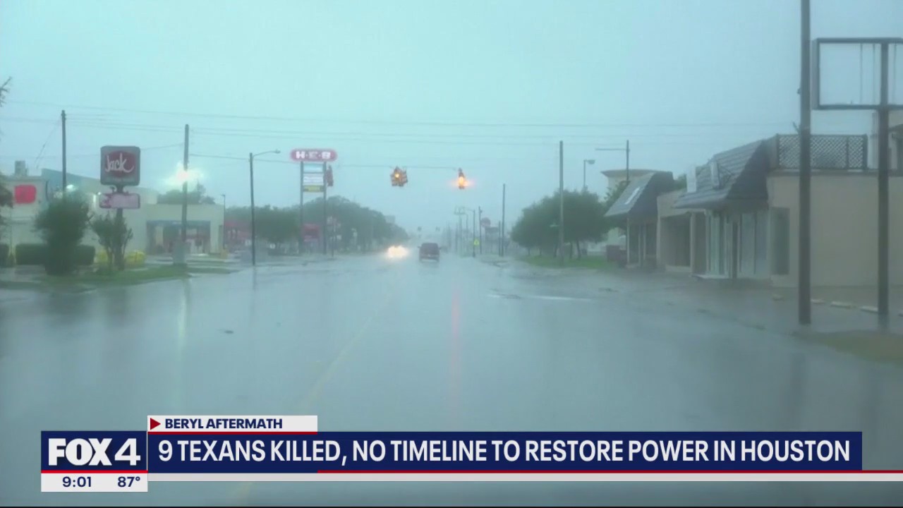 9 Texans killed in Hurricane Beryl