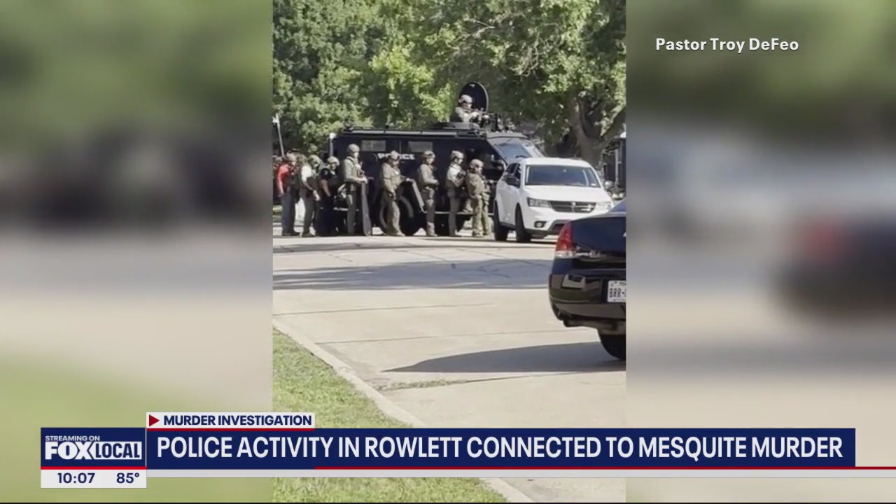 Murder investigation brings police to Rowlett home
