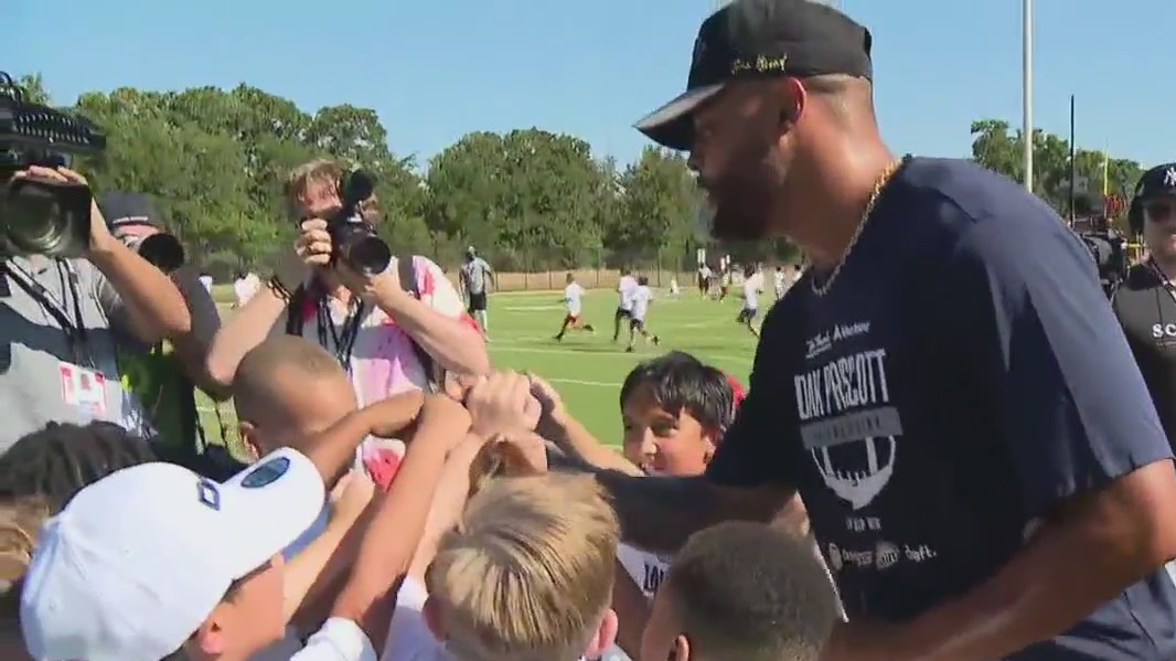 Dak Prescott holds camp at Southlake Carroll HS