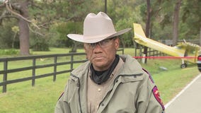 Press conference on small plane crash in Cypress