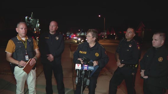 FULL VIDEO: Officials hold press conference after man barricaded inside Spring home sets house on fire